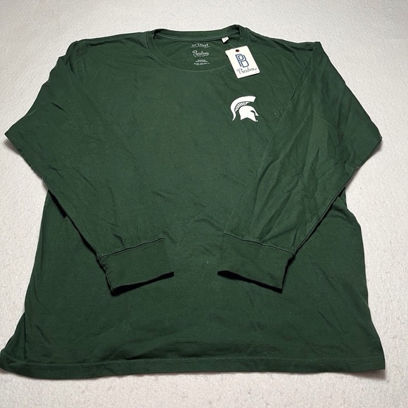 Michigan State Spartans Pressbox Women's 2XL Canyon Long Sleeve Shirt 2XL NWT - Picture 3 of 8